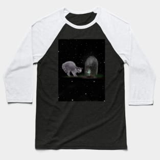 Grave Kitty Baseball T-Shirt